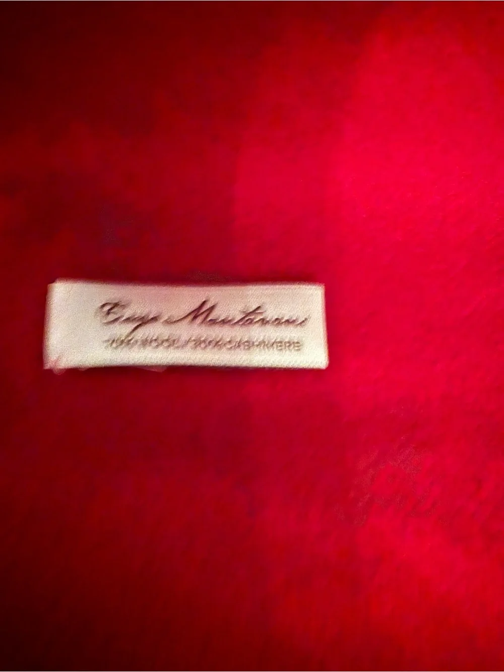 Enzo Mantovani Cashmere Blend Scarf- Red NWT